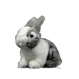 Realistic Dutch Bunny Rabbit Stuffed Animal - Plushie Depot