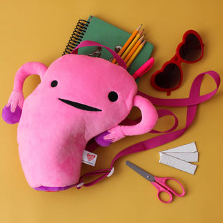 I Heart Guts - Uterus Plushie Backpack Stuffed Toys - Plushie Depot
