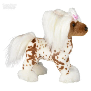12" Heirloom Standing Chinese Crested Dog Plushie Depot