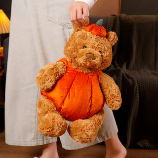 Cute Pumpkin Teddy Bear - Plushie Depot