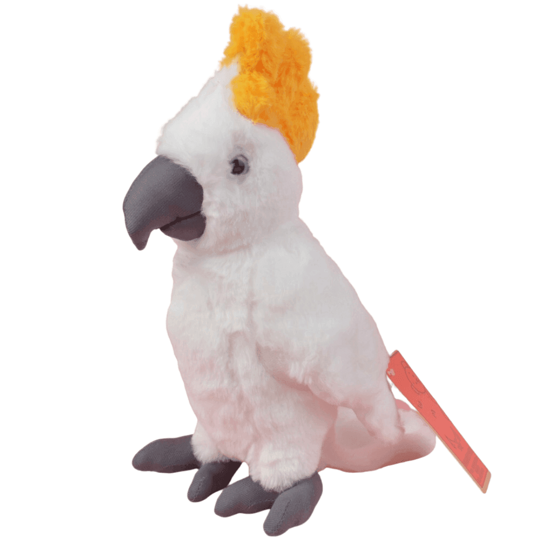 Majestic White Cockatoo Plush Toy Plushie Depot