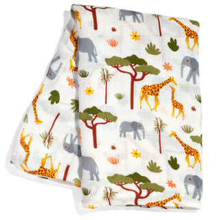 In The Savanna bamboo swaddle - Plushie Depot