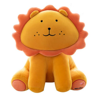 Adorable Sunflower Lion Stuffed Animal Plush Toy Yellow 40cm Plushie Depot