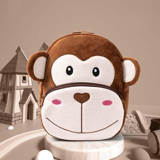 Friendly Animals Cute Children's Plush Backpack monkey Plushie Depot