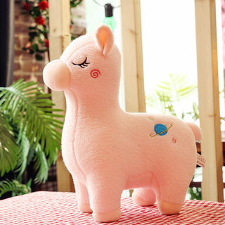 Cute Kawaii Planet Alpaca Plushies Pink Plushie Depot
