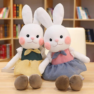 17.5" - 21.5" Adorable Bunny Rabbit Plushy Toys with Clothes - Plushie Depot