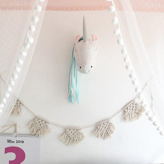 3D Animal Head Unicorn Decor Kids Room Wall Decoration - Plushie Depot