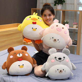Cute Kawaii Blanket Animals Plush Pillows - Plushie Depot