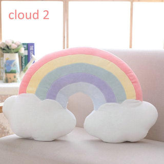 Soft Quality Throw Pillows 19"X14" rainbow Plushie Depot