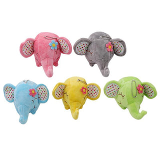 Floral Stuffed Elephant Toy - Plushie Depot