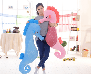 Giant Seahorse Plush Stuffed Animal - Plushie Depot
