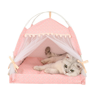Adorable Doggy & Kitty Pet Tent Beds - Plushie Depot