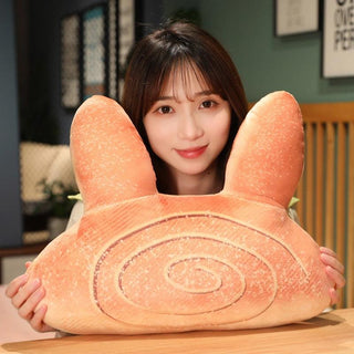 Cute Bunny Shaped Bread Plush Pillow Plushie Depot