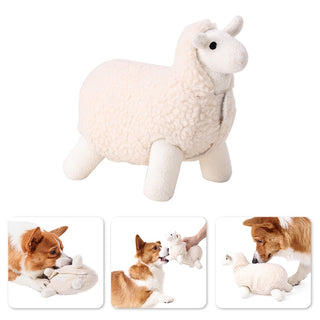Plush Sheep Squeaky Dog Toy Plushie Depot