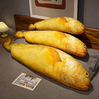 Giant Yellow Croaker Fish Plush Toy Plushie Depot