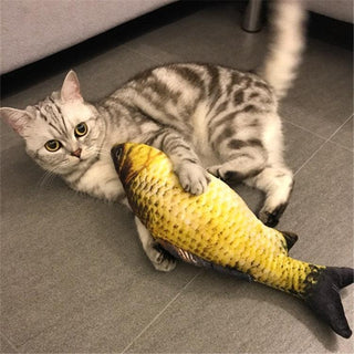 Pet Simulation Plush Cat Fish Toy Photo Color Plushie Depot
