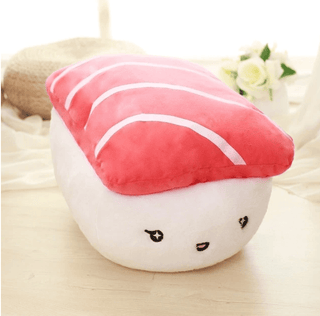 Sushi Rice Shape Stuffed Throw Pillow Cushion Toy Red Plushie Depot