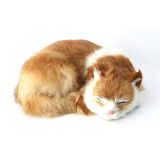 Hyper Realistic Sleeping Cat Plush Dolls Plushie Depot