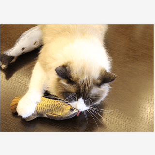 Pet Soft Plush 3D Fish Shape Cat Toy Interactive Gifts Plushie Depot