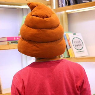Funny Poop Head Plush Hat Plushie Depot