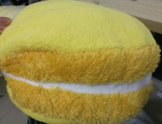 Yummy Macaron Plush Pillows Lemon yellow Plushie Depot
