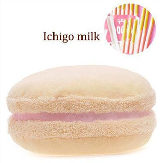 Yummy Macaron Plush Pillows Ichigo milk Plushie Depot