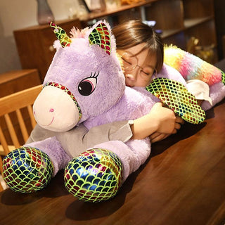 Giant Rainbow Unicorn Plush Toy - Plushie Depot