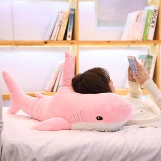 Soft Giant Shark Plush Toys pink Plushie Depot