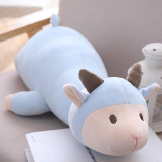 Giant Stuffed Animal Sheep & Fox Plush Toy Pillows blue sheep Plushie Depot