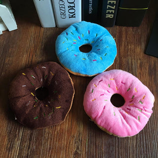 Funny Donut Pet Toy Plush - Plushie Depot