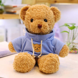 12"-16" Teddy Bear Stuffed Plushies Sweatshirt-blue Plushie Depot