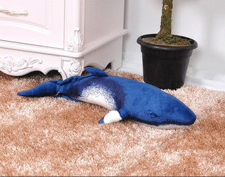 20" Beautiful Realistic Simulated Blue Whale Stuffed Animal Plush Toy - Plushie Depot