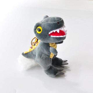Cute Cute Small Dinosaur T-Rex Key Plush Toy Keychains 5" Gray Plushie Depot
