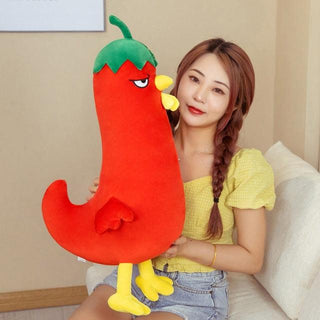 Pepper and Cabbage Chicken Plushies Red Plushie Depot