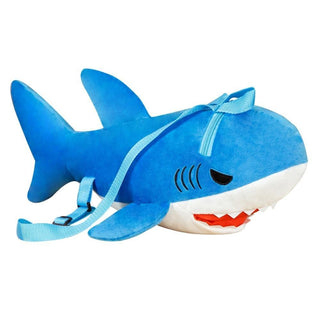 Cute Great White Shark Plush Backpack Plushie Depot