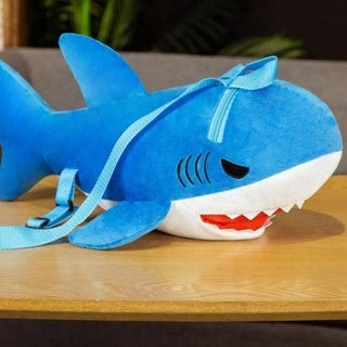 Cute Great White Shark Plush Backpack - Plushie Depot