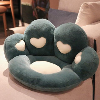 Cute Cat Paw Shape Chair Pillows green Plushie Depot