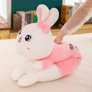 Large Lying Rabbit Pillow Toy - Plushie Depot