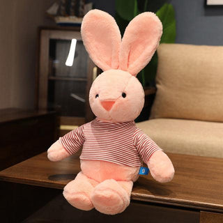 Wearable Shirt Long Eared Rabbits Stuffed Animals pink Plushie Depot