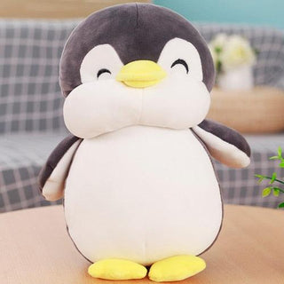 Cute Soft Penguin Plush Toys gray Plushie Depot
