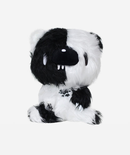 Shaggy Monotone White/Black Gloomy Bear 7" Plush PLUSH - Plushie Depot