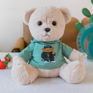 Whimsi The Sweatshirt Teddy Bear 8" Green Plushie Depot