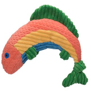 Rauccous Rainbow Trout Knottie® Plush Dog Toy Large