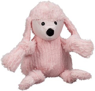 Diva Pink Poodle Knottie® Plush Dog Toy Large