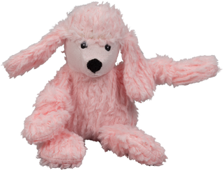 Diva Pink Poodle Knottie® Plush Dog Toy Small