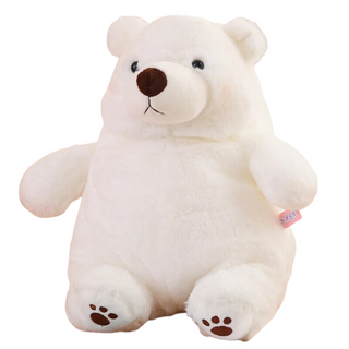 Chubby Polar Bear Plushie Plushie Depot