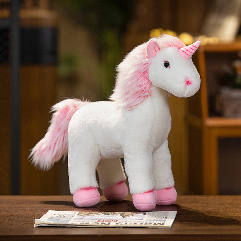 Enchanted The Unicorn Plushie 12" Pink Stuffed Animals - Plushie Depot