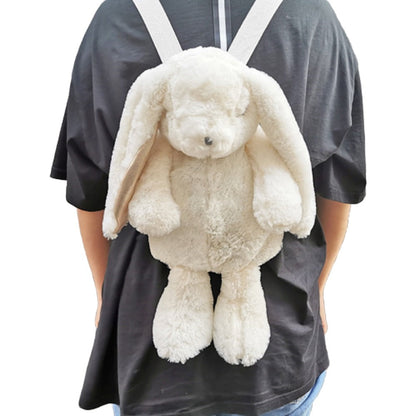 Kawaii White Bunny Rabbit Plush Backpack Default Title Bags Plushie Depot