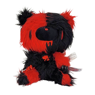 Shaggy Monotone Red/Black Gloomy Bear 7" Plush Plushie Depot
