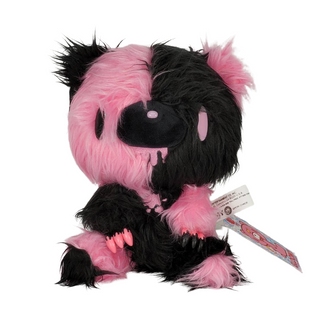 Shaggy Monotone Pink/Black Gloomy Bear 7" Plush - Plushie Depot
